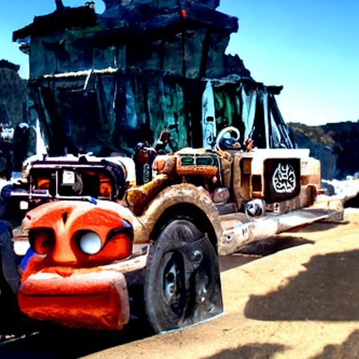 Tow Mater Detailed Matte Painting