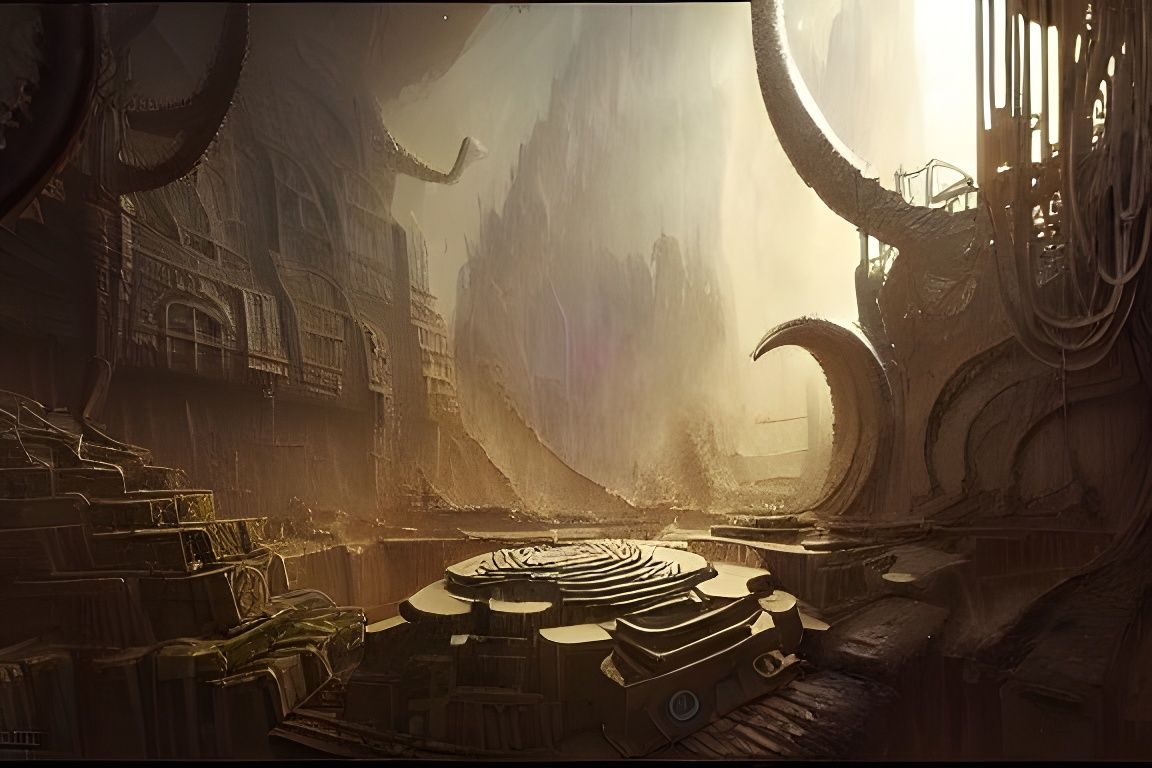 Surreal Licorice Shop: Dark Fantasy Concept Art