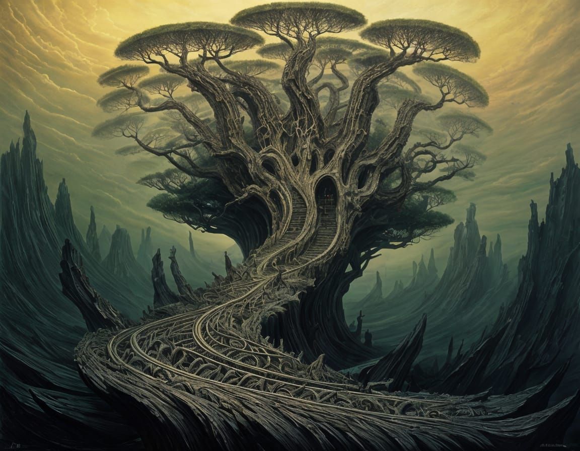 Surreal Landscape in a Dreamlike Atmosphere