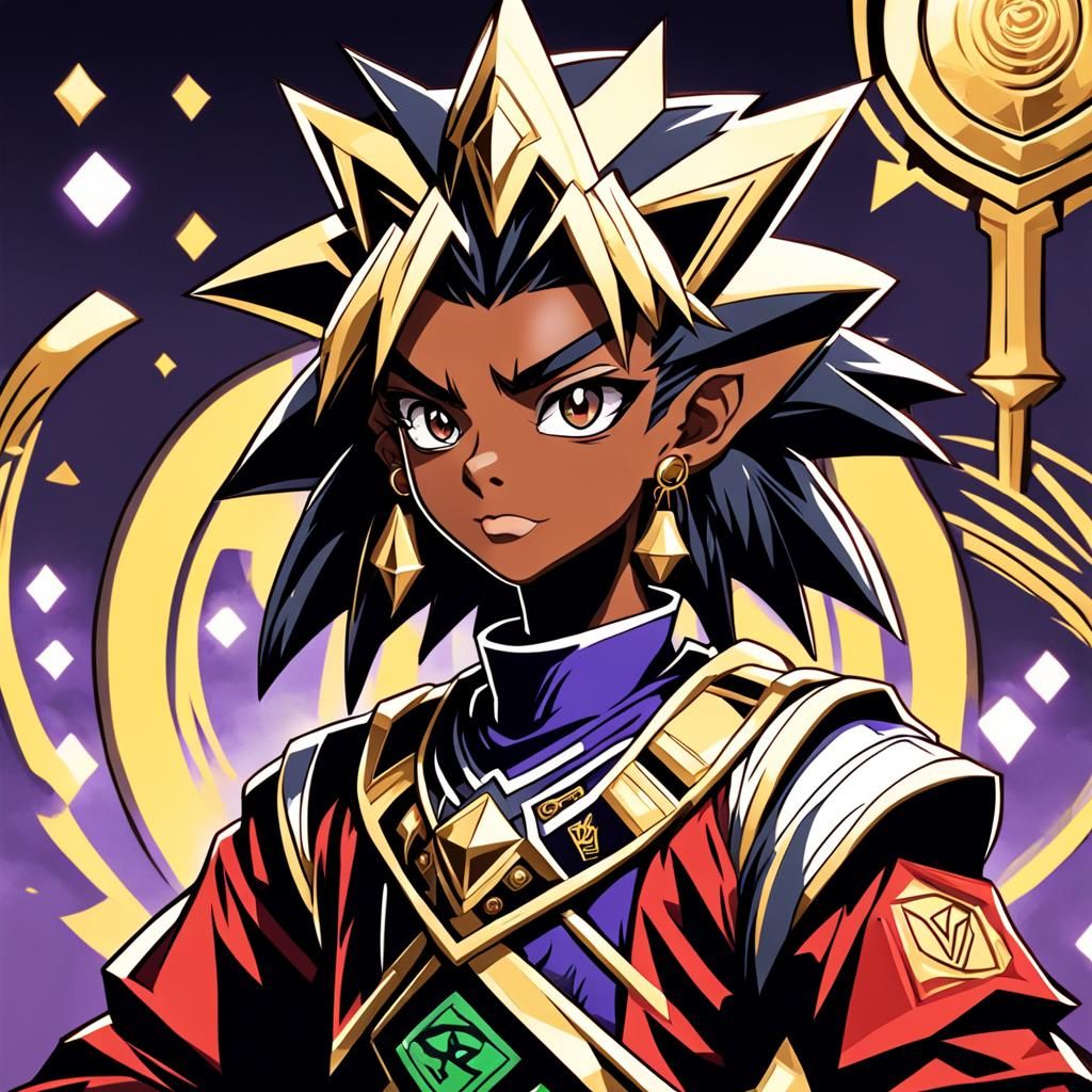 Gothic Yugioh-Inspired African American Character
