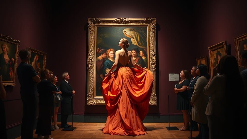 Stunning Woman Steps from Renaissance Painting in a Dreamlik...