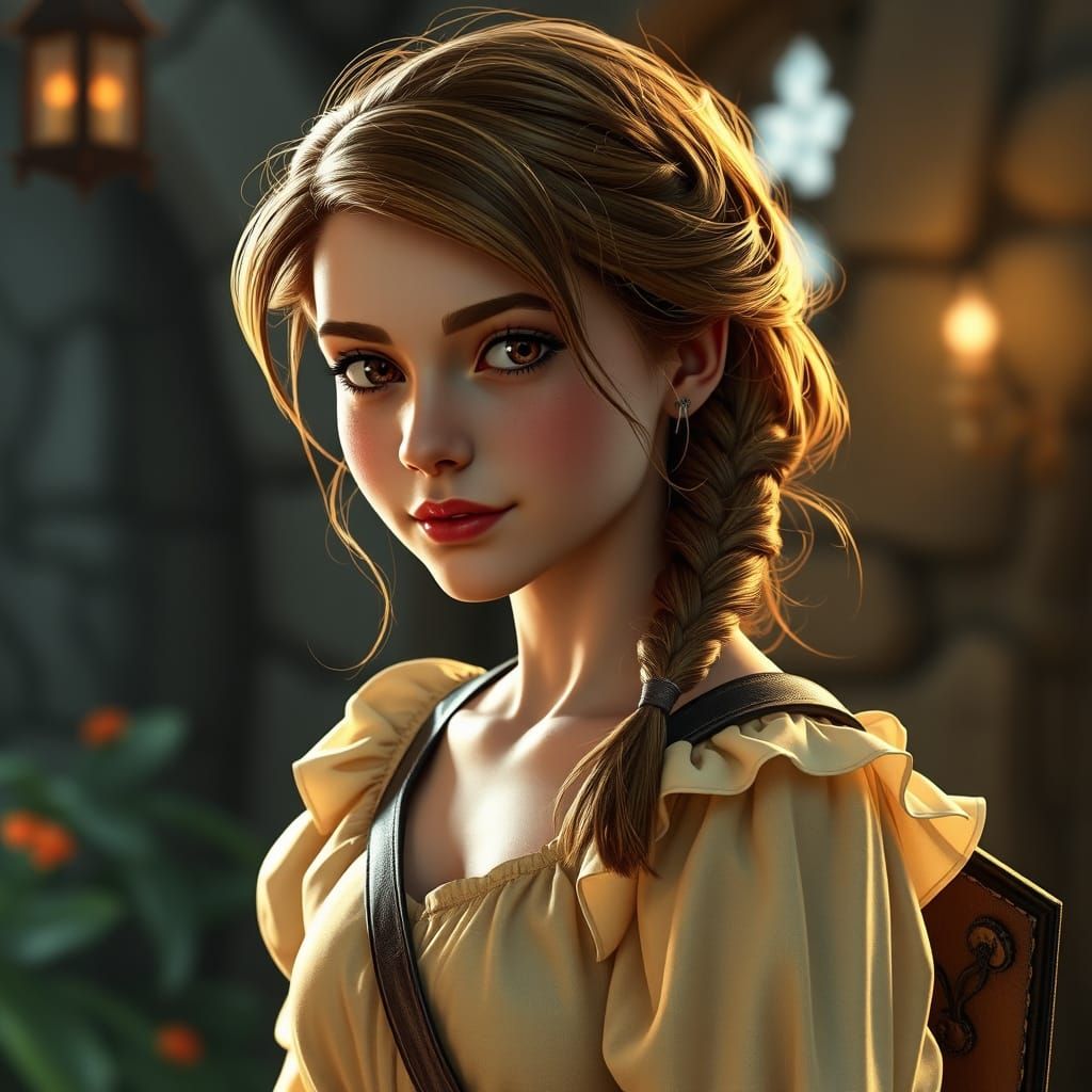 Belle's Daughter in Gothic Fantasy Concept Art