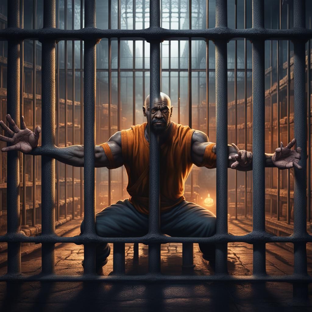 Powerful Man in Prison: Fantasy Concept Art