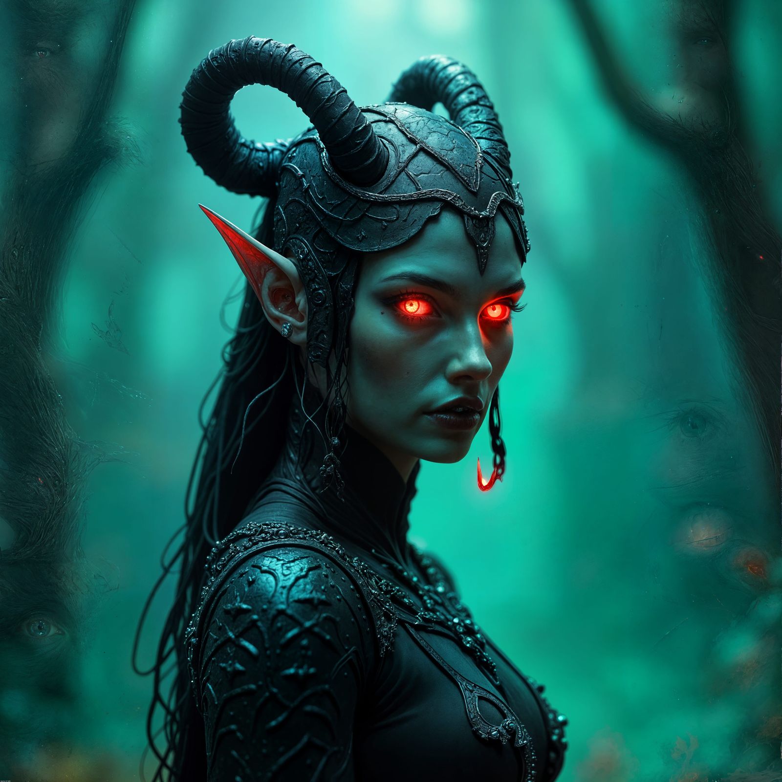 Imposing Dark Eld Female Portrait in Unreal Engine 5