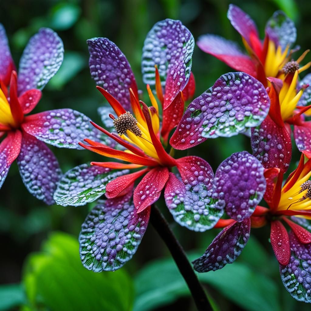 Amazon Rainforest Flowers in Bloom: High-Resolution Photo