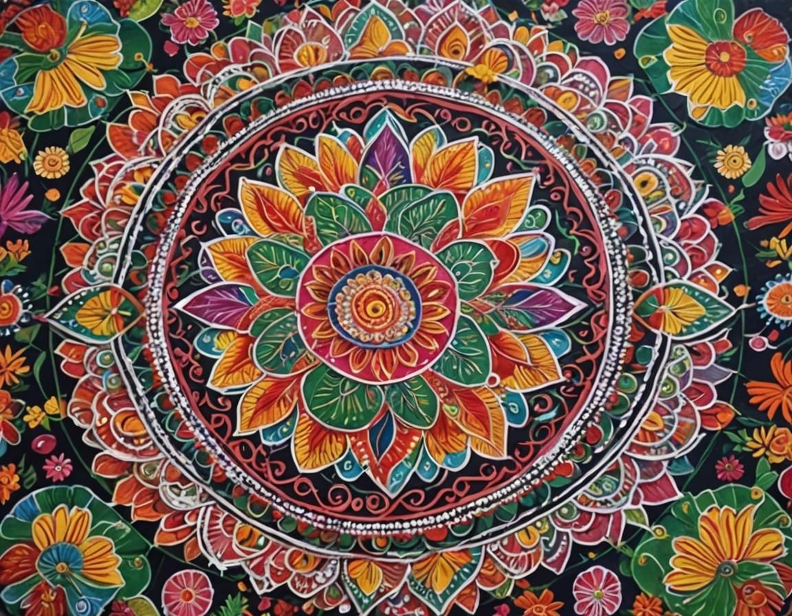 Pop Art Meets Rangoli: A Vibrant Fusion