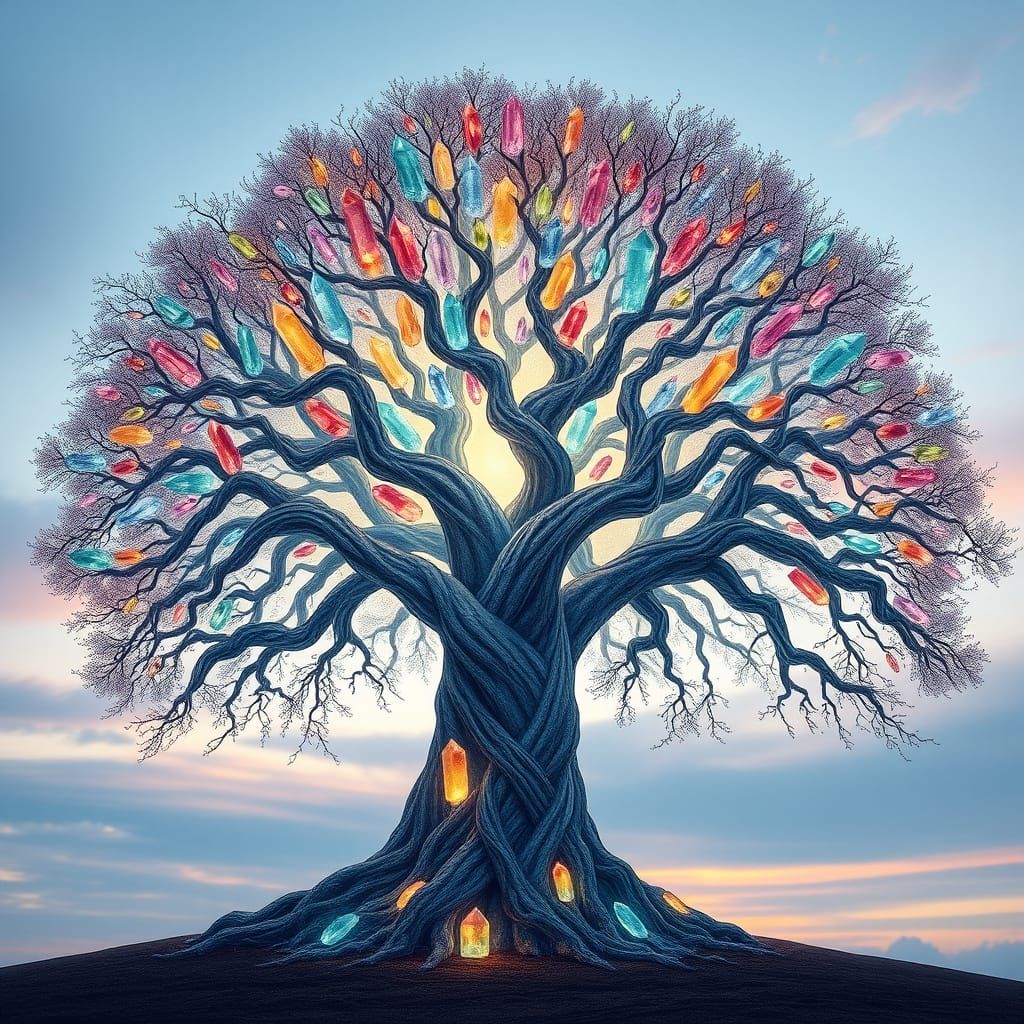 Crystal Celtic Tree of Whispers