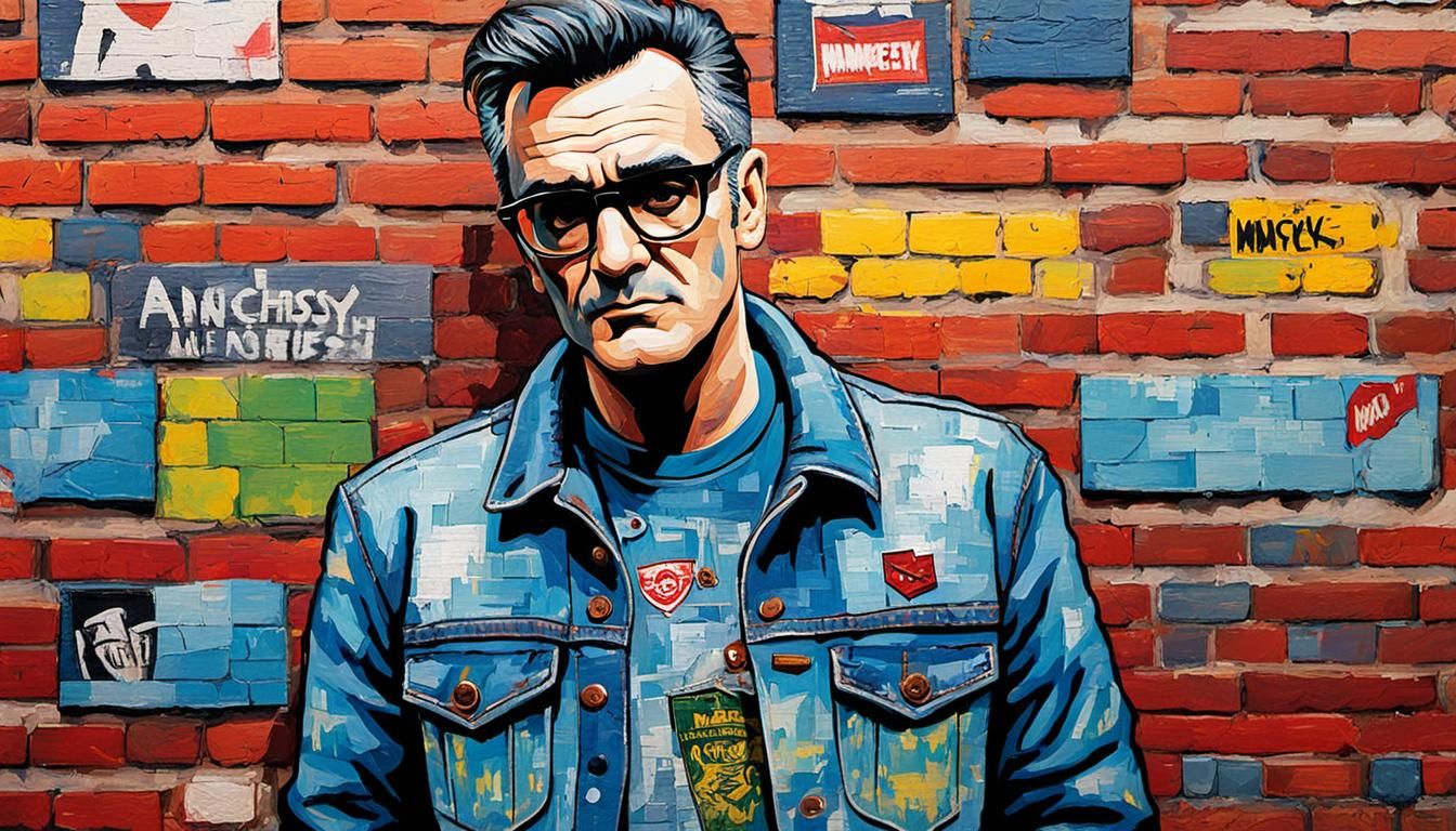 Morrissey Portrait in Comic Book Art Style