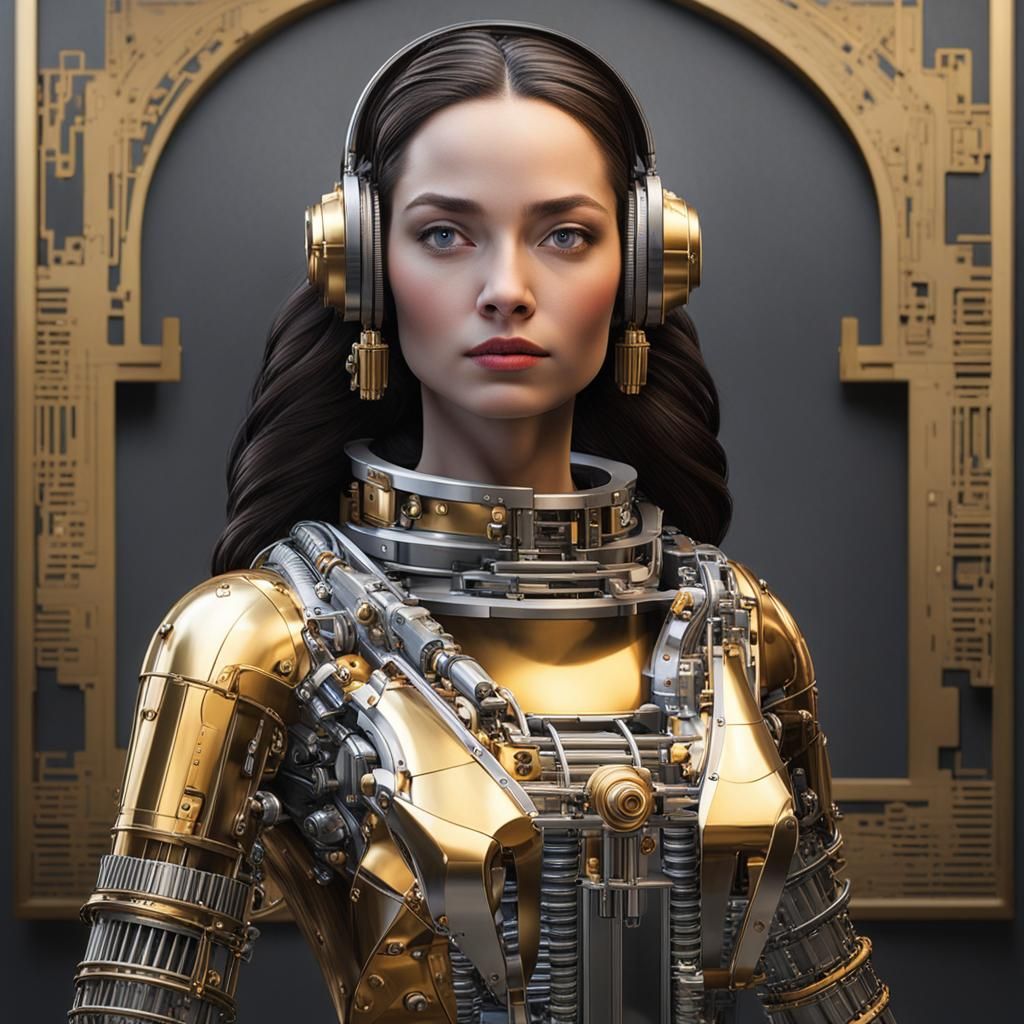 Cyberpunk Mona Lisa: Beauty Meets Modern Technology