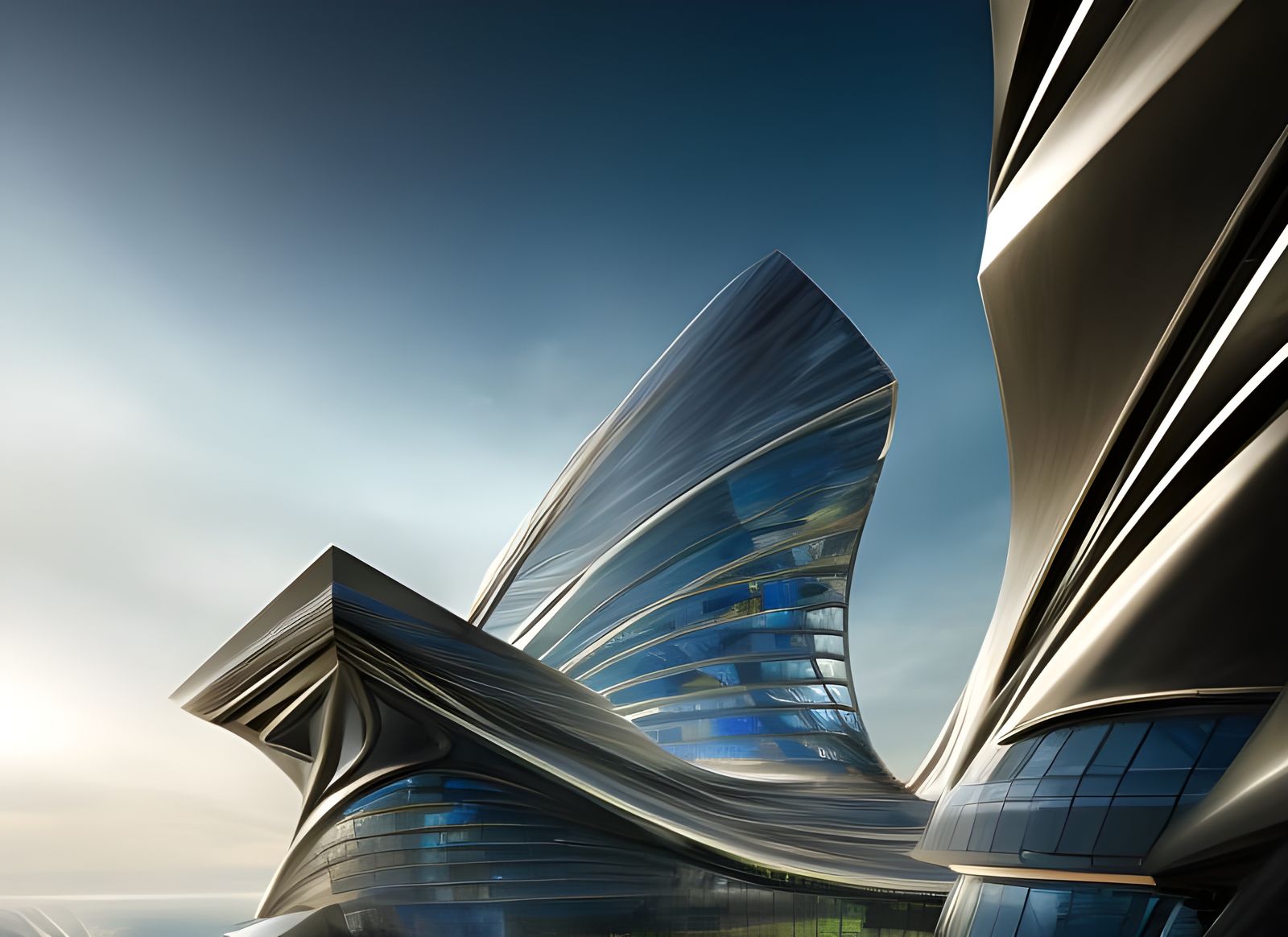 Architectural Megastructure Inspired by Hadid and Chihuly