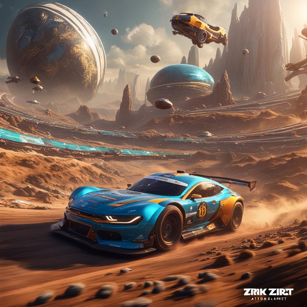 Exotic Auto Racing on a Fantastical Alien Planet