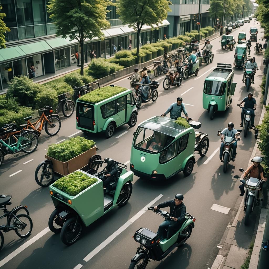 Futuristic Urban Mobility with Electric Vehicles