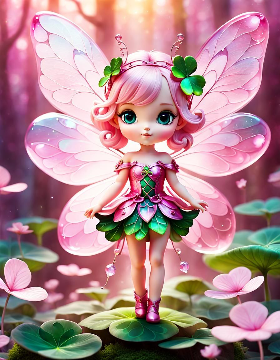 Tiny pink fairy
