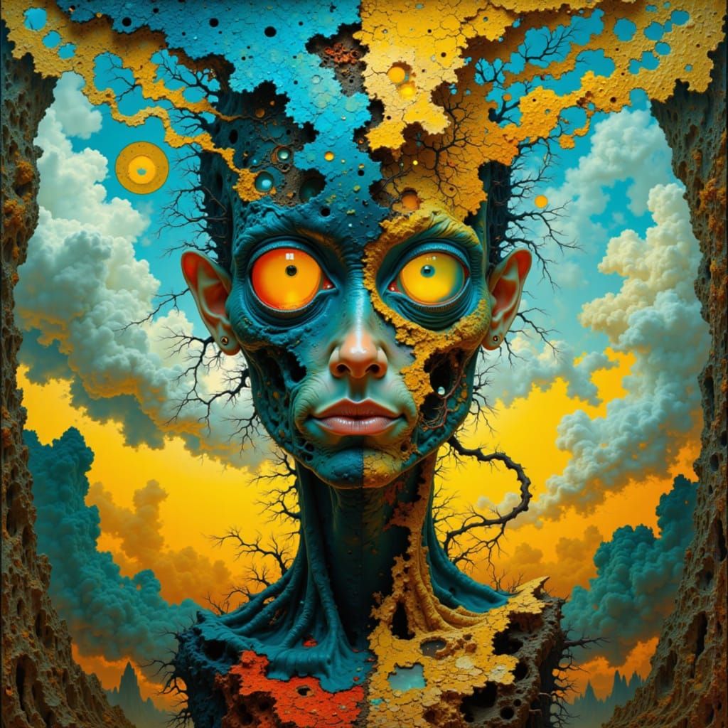 Strange and Artistic AI-Generated Creation