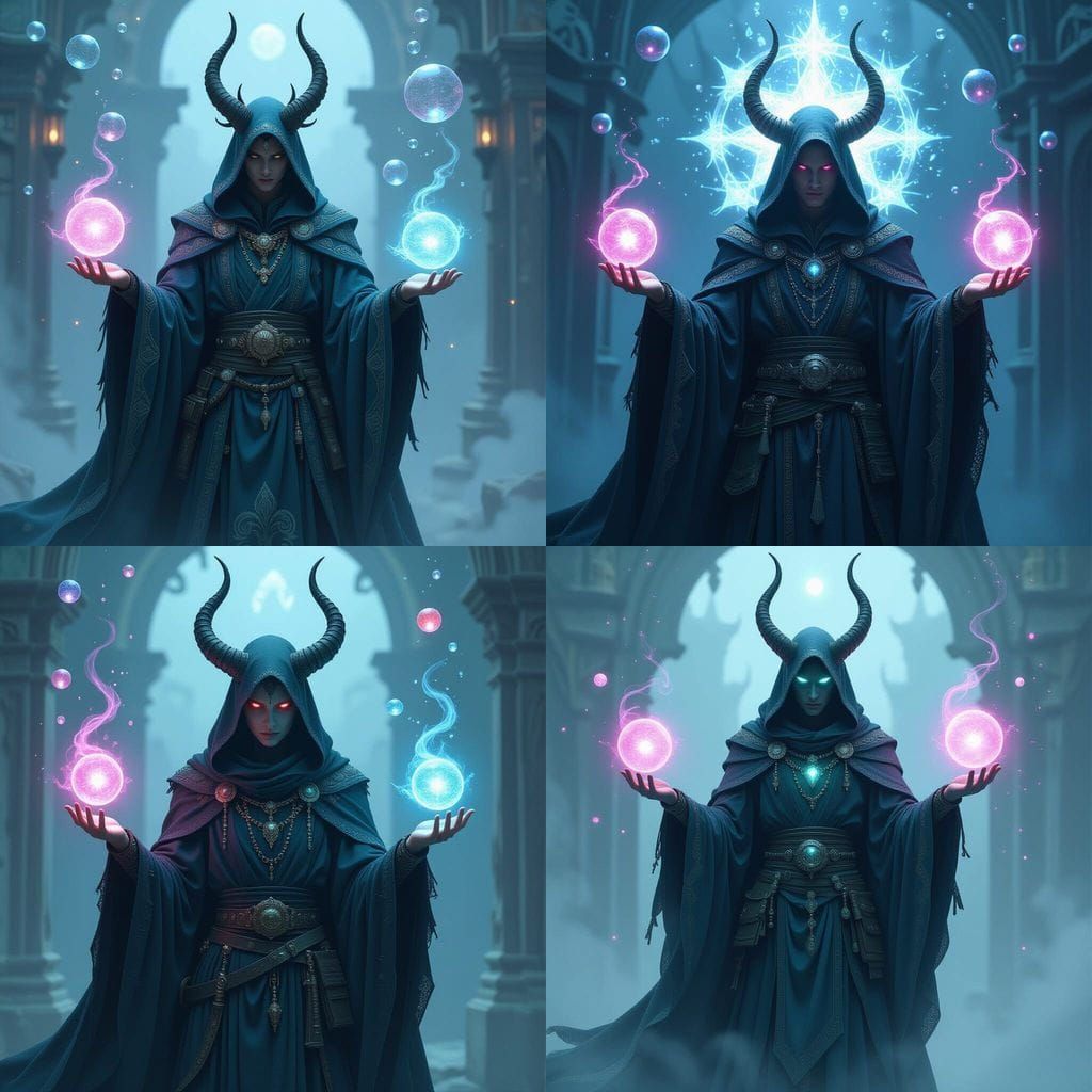 Sorcerer Channels Arcane Energy with Crystalline Horns