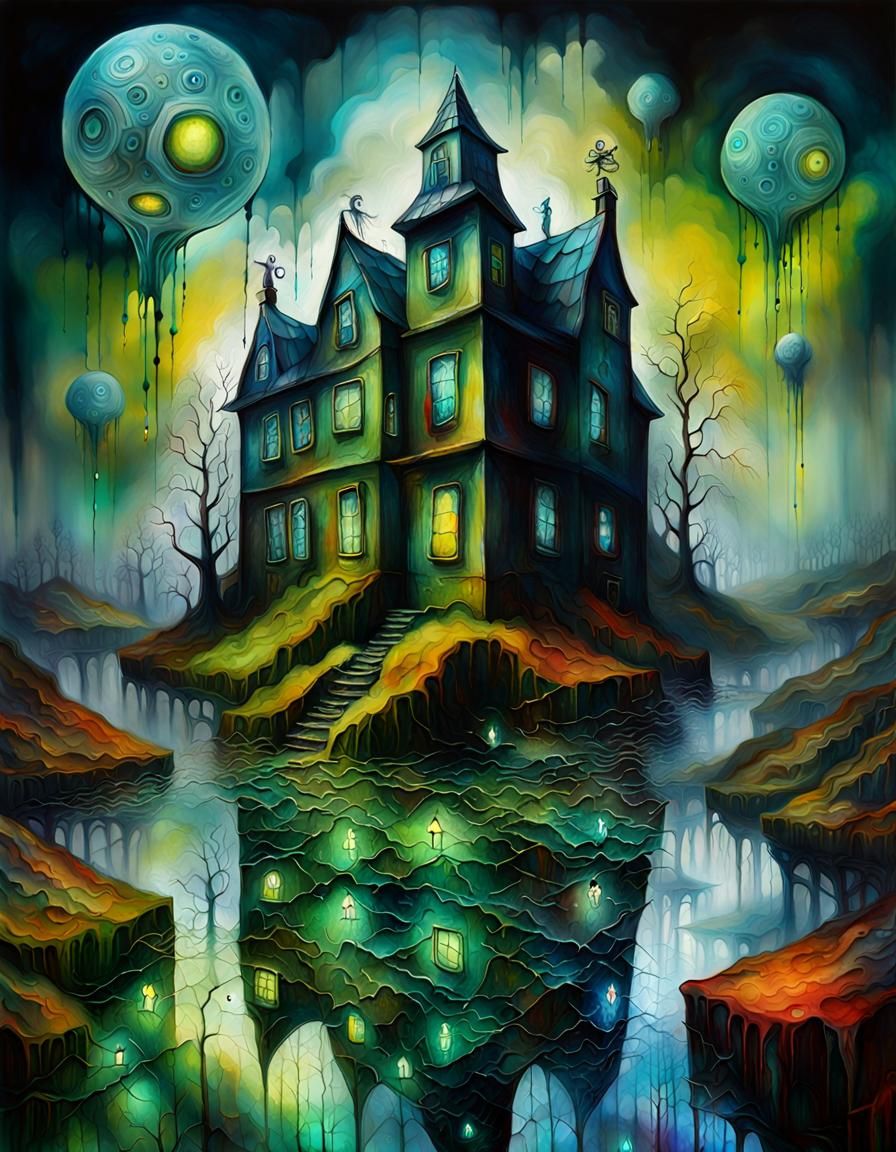 Ghosts Prey on Boy in Moody, Surreal Landscape