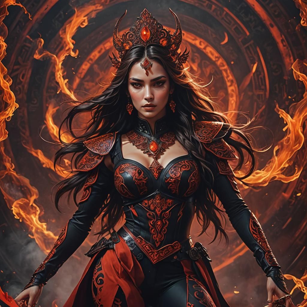 Stunning Goddess Portrait in Hyperrealistic Style