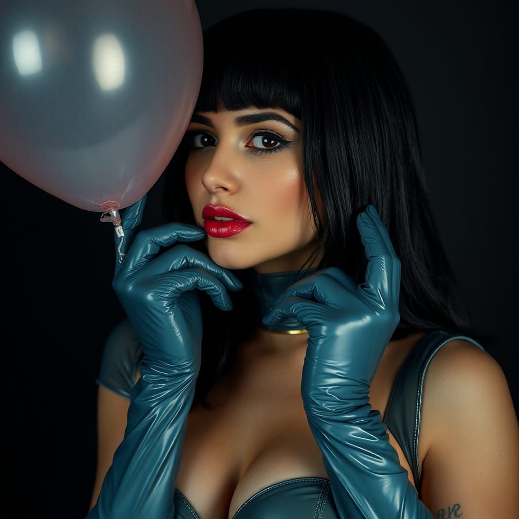 Woman in Latex Fashion Photo