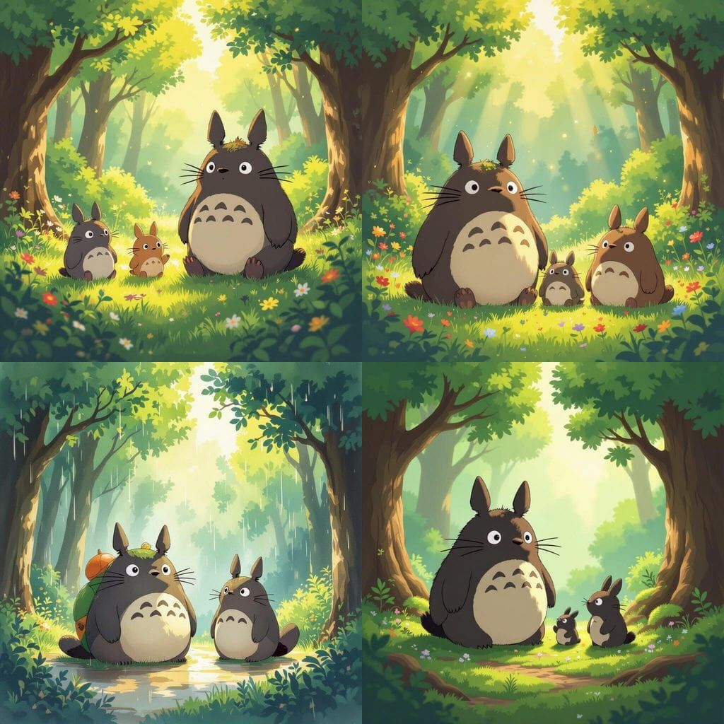 Whimsical Forest Creatures Inspired by My Neighbor Totoro
