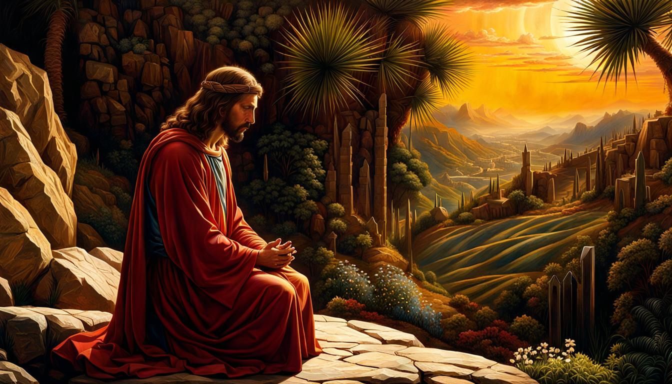Jesus in Prayer: A Digital Matte Painting