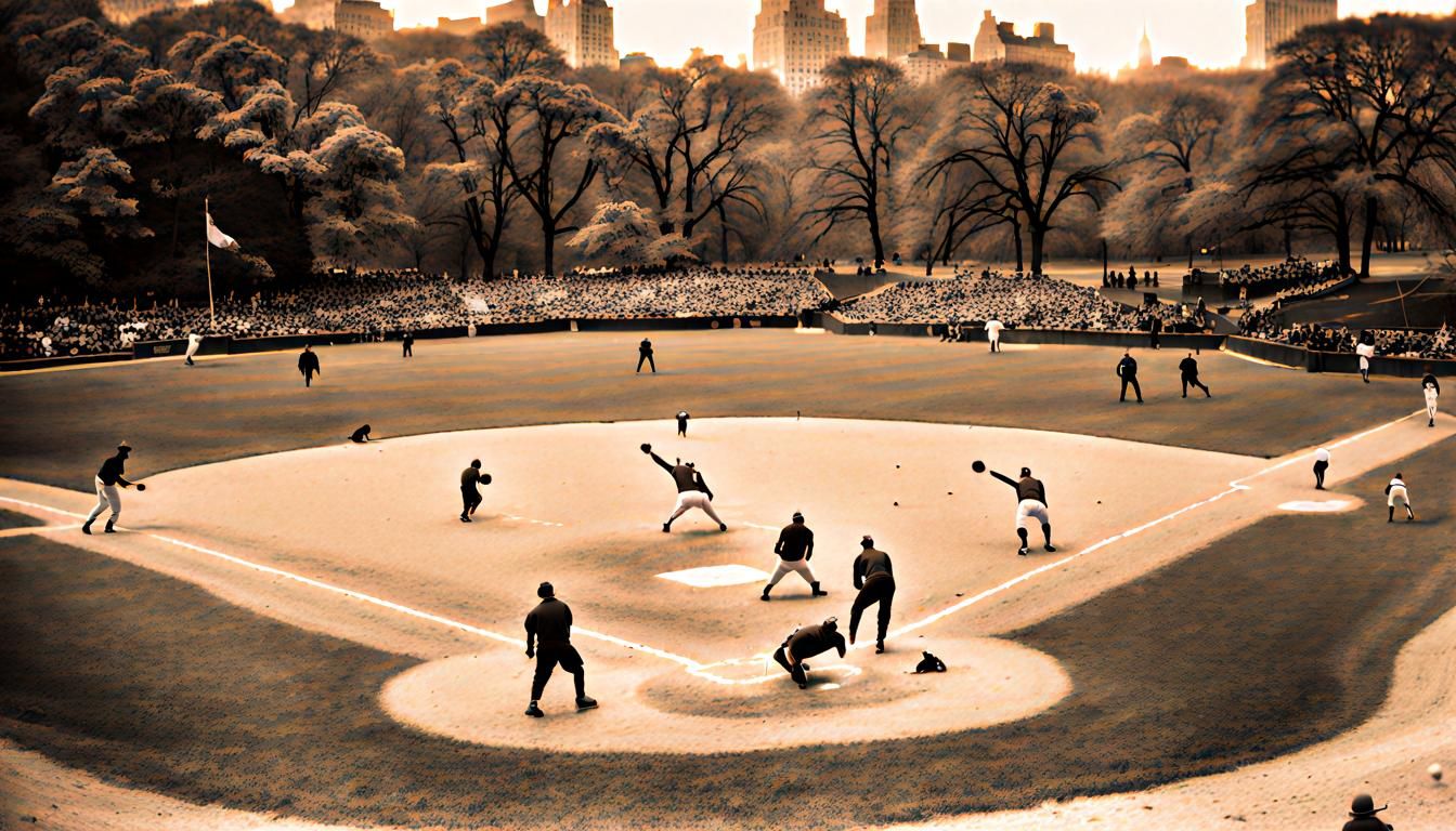 Demons vs Angels Baseball in Central Park