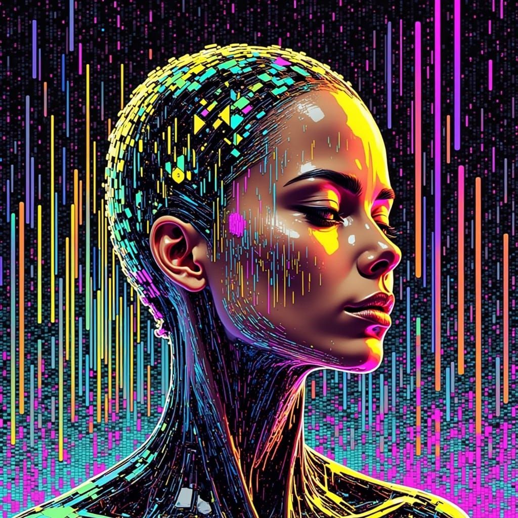 <lora:GlitcheeFlux:1.0> Glitch art