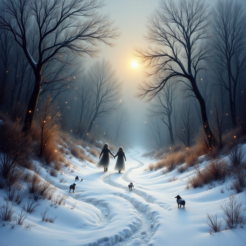 Enchanted Winter Walk in Dreamy Magical Landscape