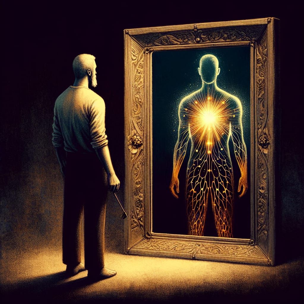 Introspective Reflection: Embracing Inner Radiance