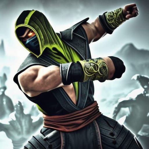 Mortal Kombat Scene in 3D Game Style
