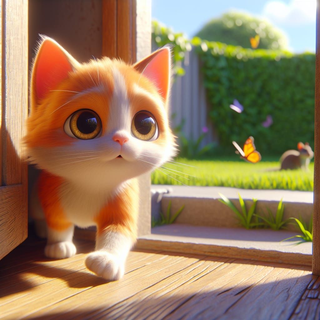 Kitten's First Adventure: Early 20th Century Animation Style