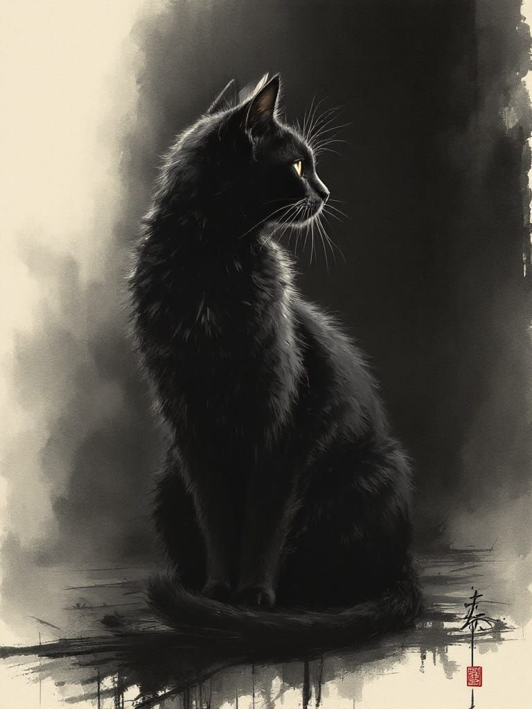 Whispering Shadows in Moonlit Silence