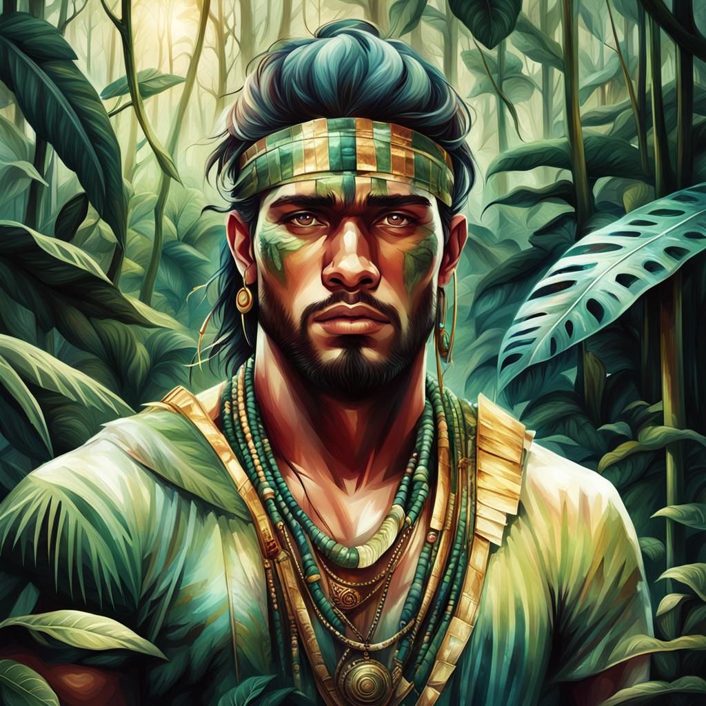 Man's Journey Through Amazon Rainforest: Dittmann-esque Port...