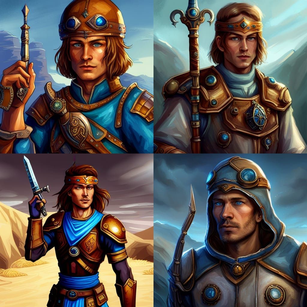 Sci-Fi Navigator in Gothic Cathedral: Comic Book Art