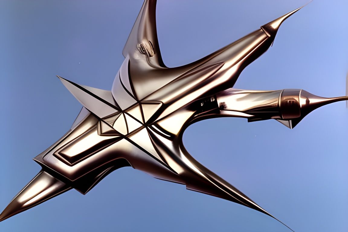 Retro-Futuristic Architecture in Shiny Metal Style