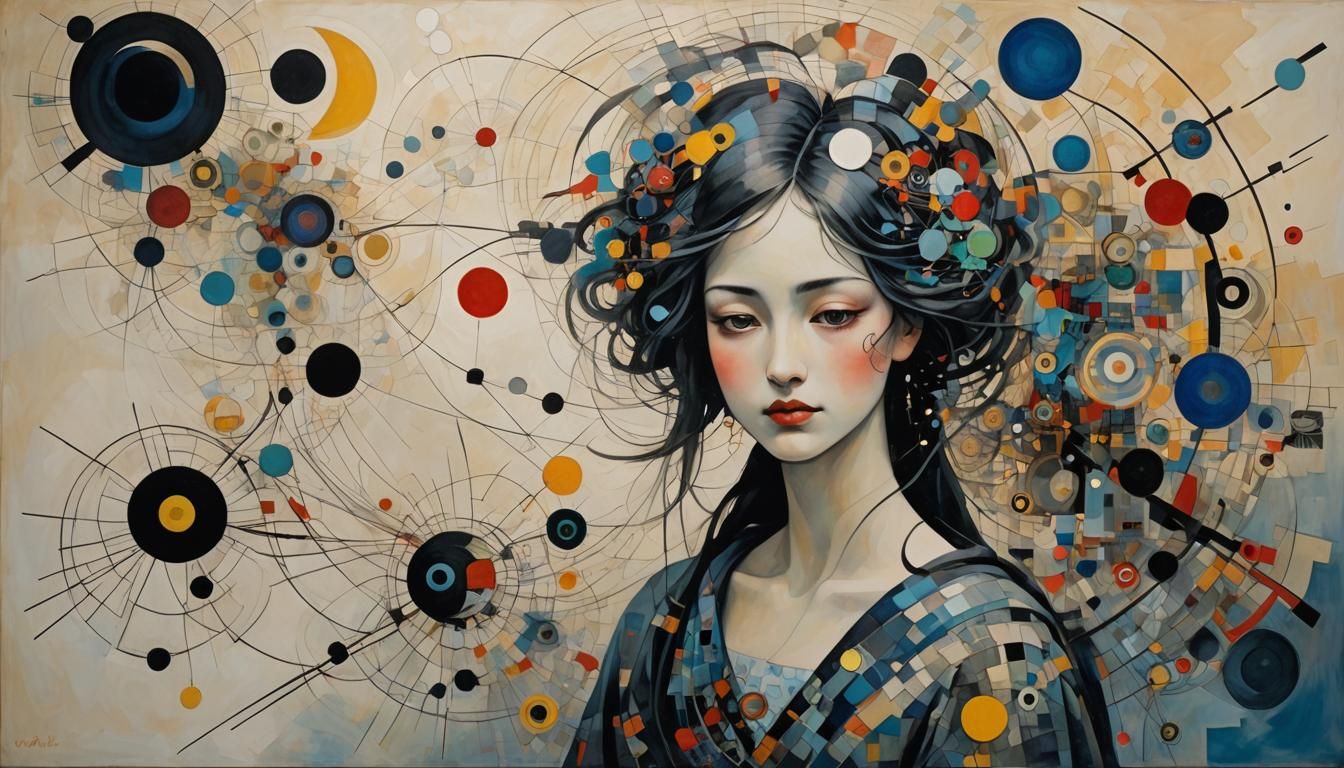 Mosaic Portrait: Finding Strength in Darkness