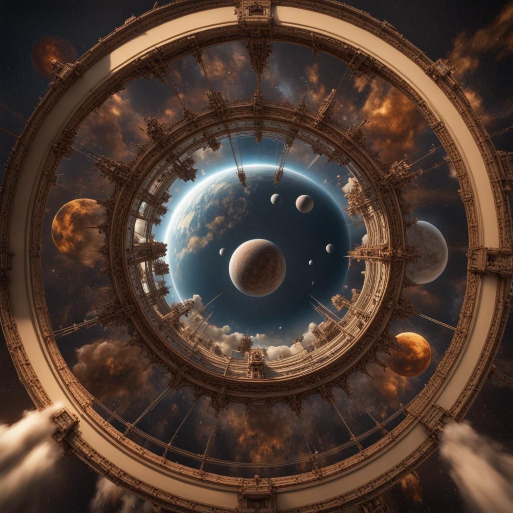 Kepler Unveiling Planetary Motion in Renaissance Style