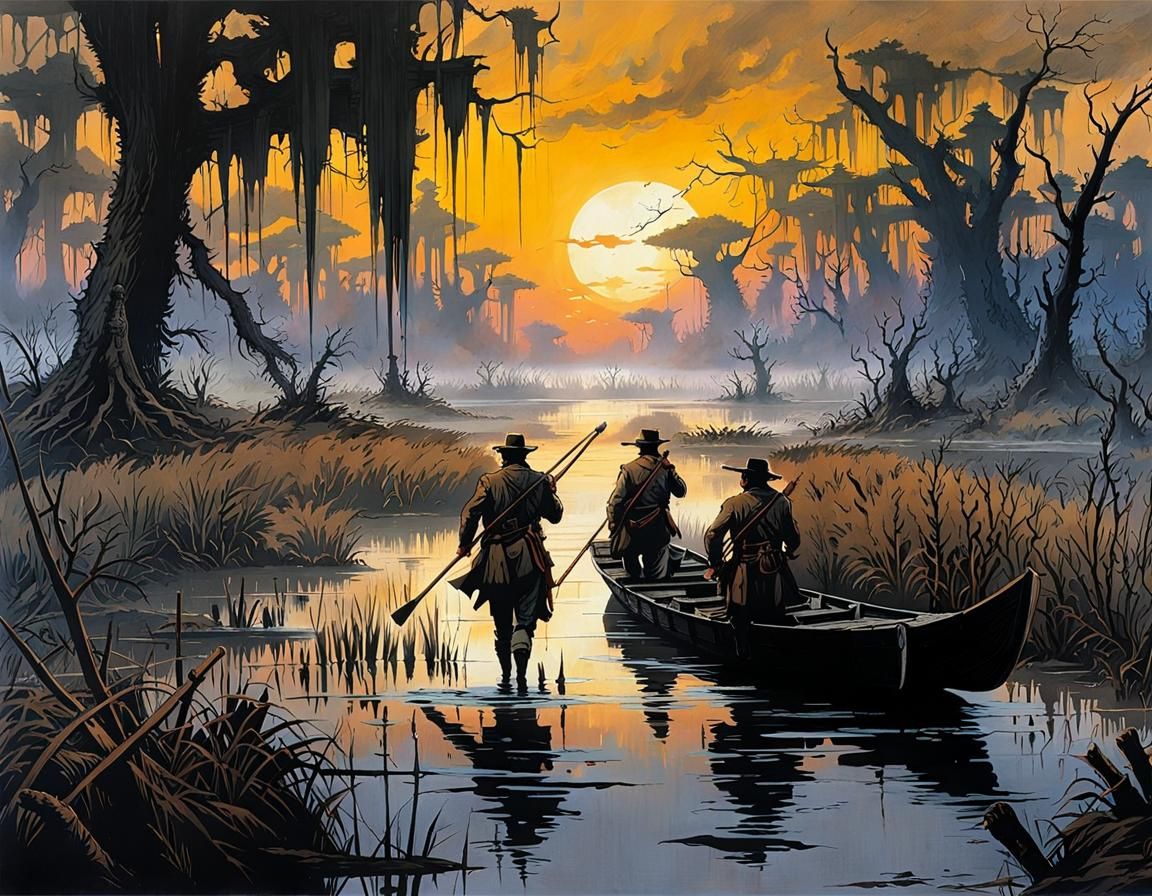 Mississippi Delta: Dawn Flight in Post-Apocalyptic Style