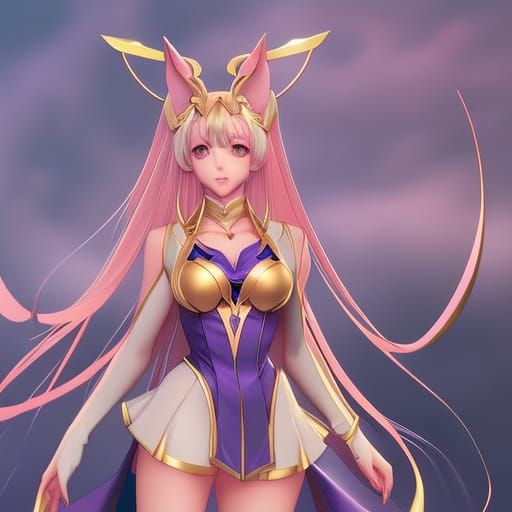 Sailor Moon Portrait in Art Nouveau Style