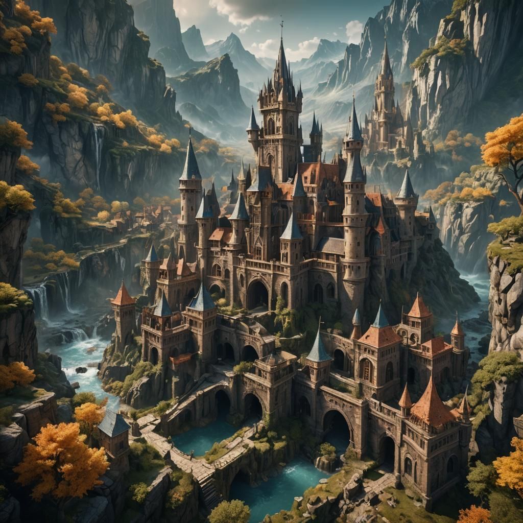 Fantastical Historical Scene in Detailed Matte Painting