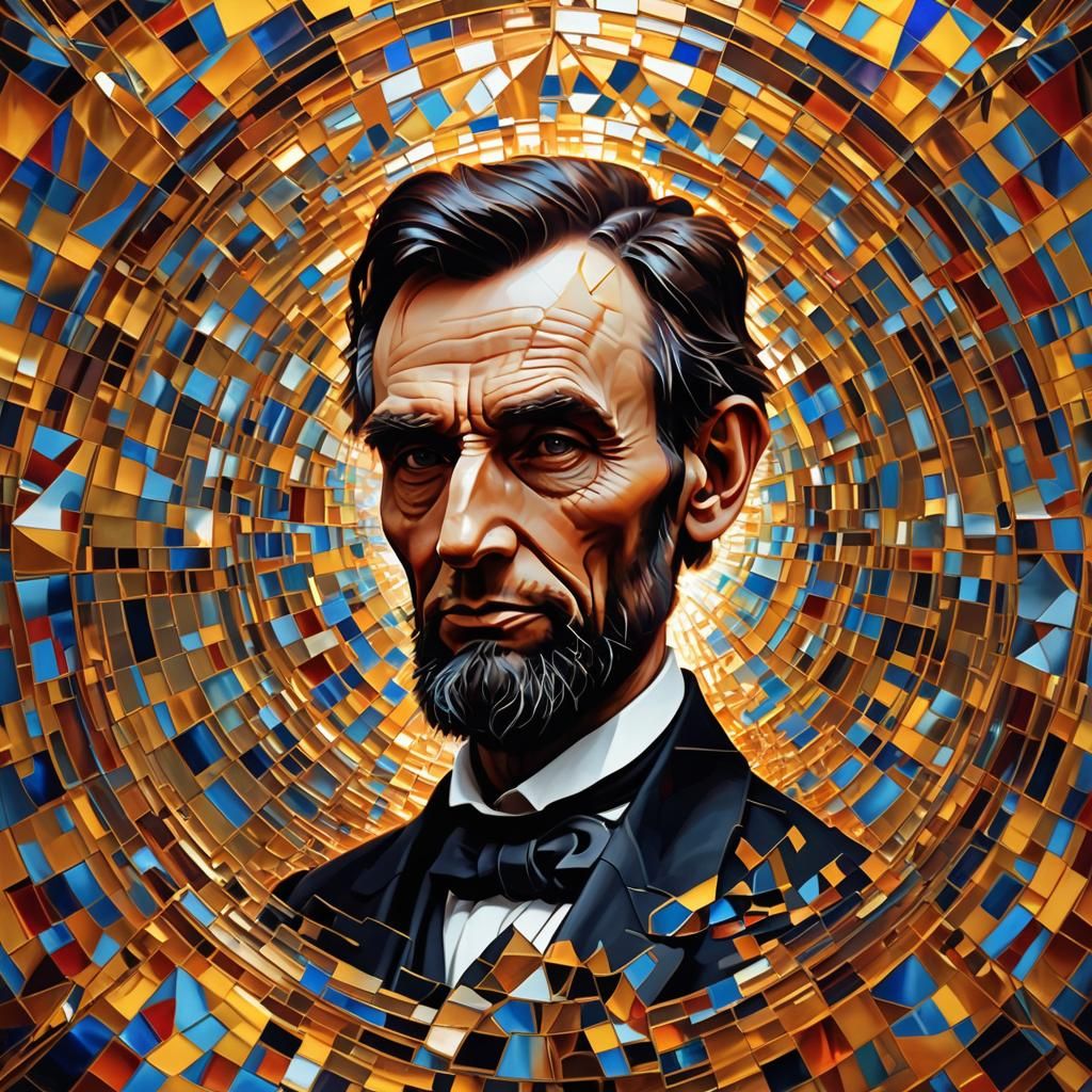 Shattered Mirror Reflecting Colors in Surreal Digital Art