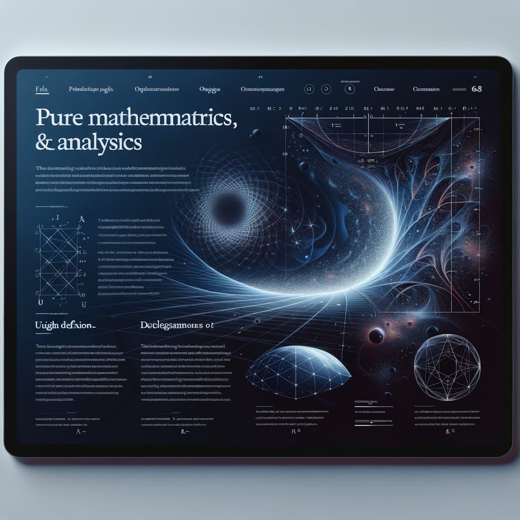 Dark Blue Topology: A Visual Exploration of Pure Mathematics