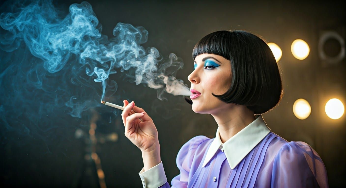 1960s Screen Siren in Film Noir Style