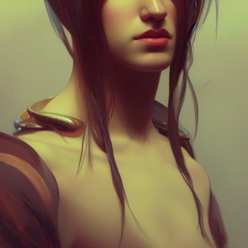 Detailed Portrait of a Queer Person in Splash Art