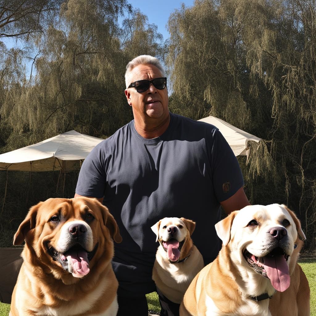 XL Bully Dogs and Man in Heaven