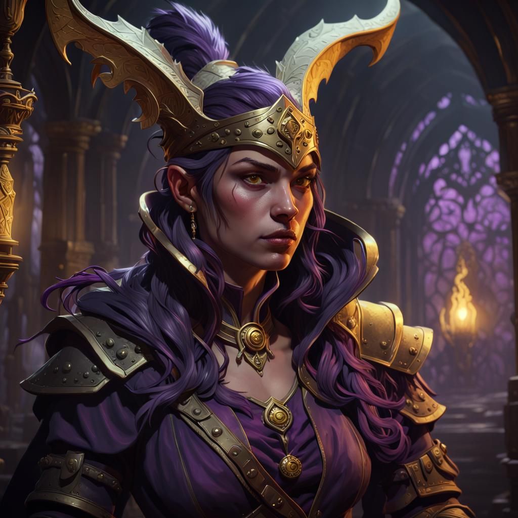 Harengon Rogue Portrait in Dark Fantasy Style