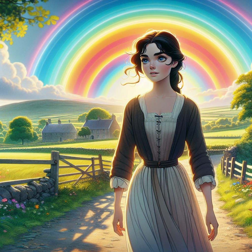 Irish Woman in Kildare: 3D Digital Art