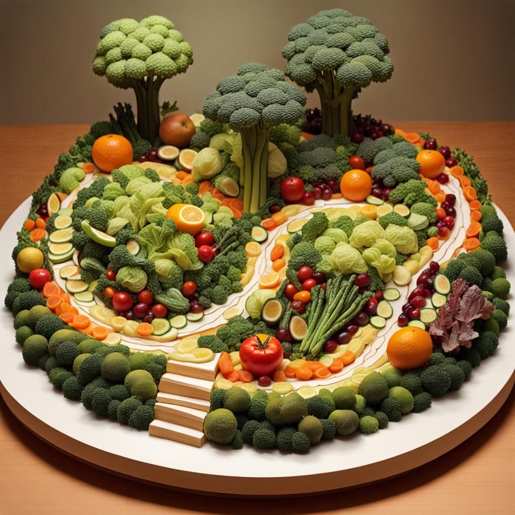Vegetable and Fruit Forest Diorama