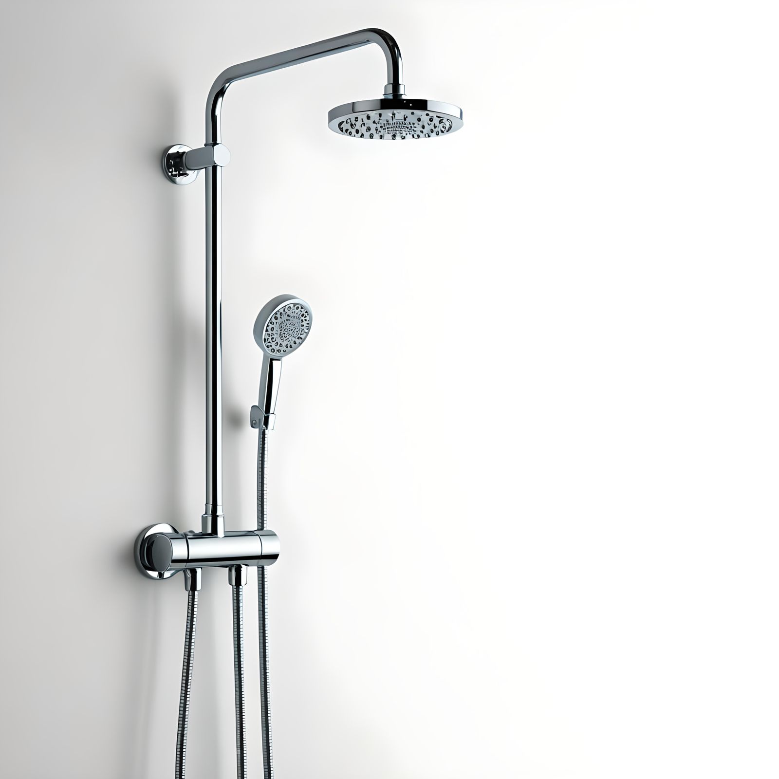 Futuristic Shower Column: Minimalist Bauhaus Design