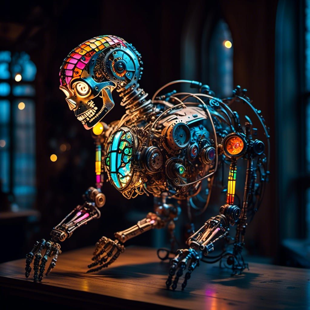 Luminescent Robotic Shape with Vivid Skeleton