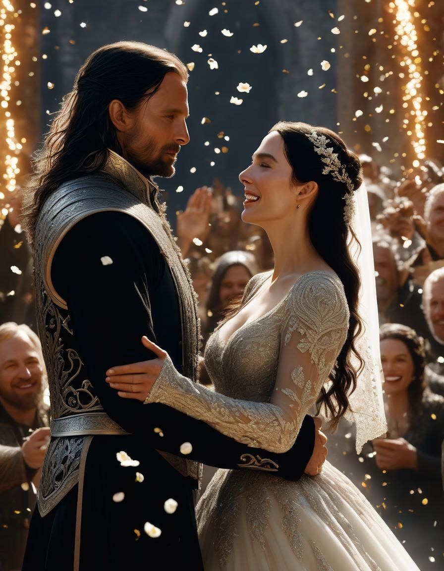 Aragorn and Arwen's Wedding in Minas Tirith